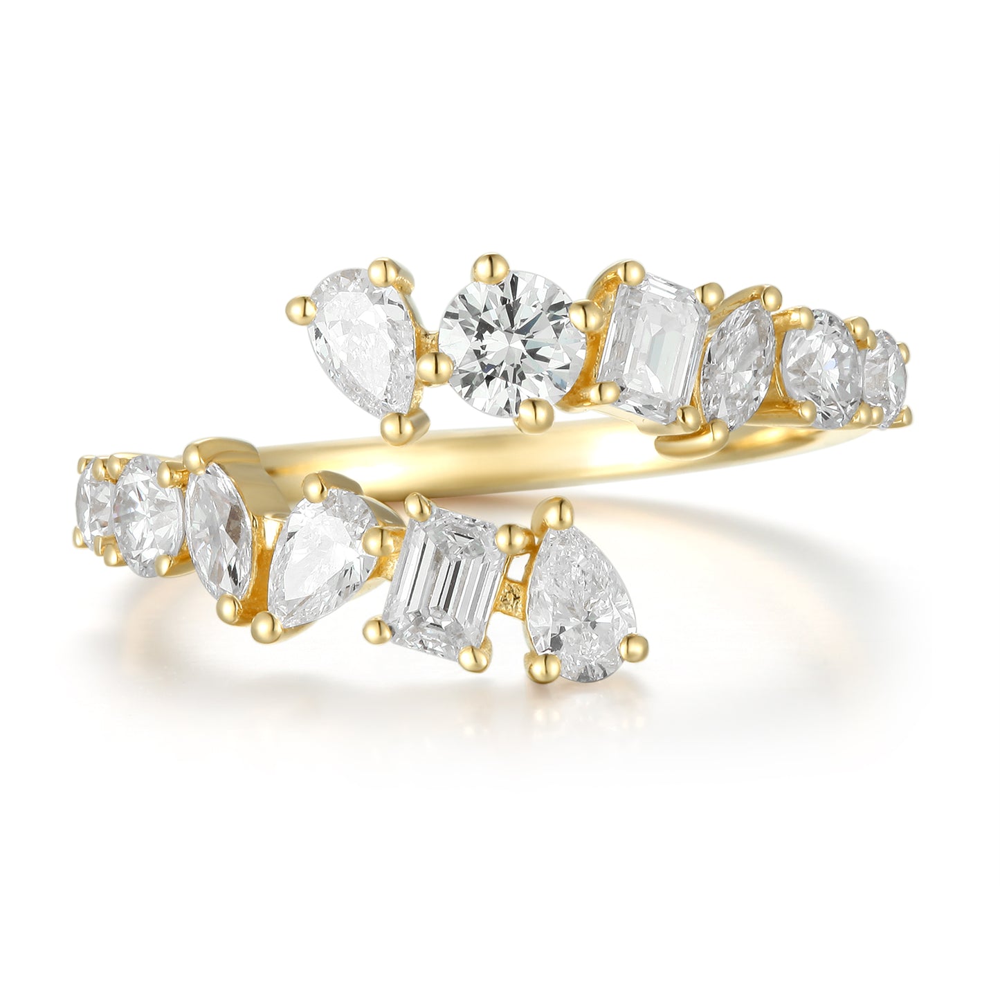 Open Ring - Mixed Shape Diamond - Kindspark