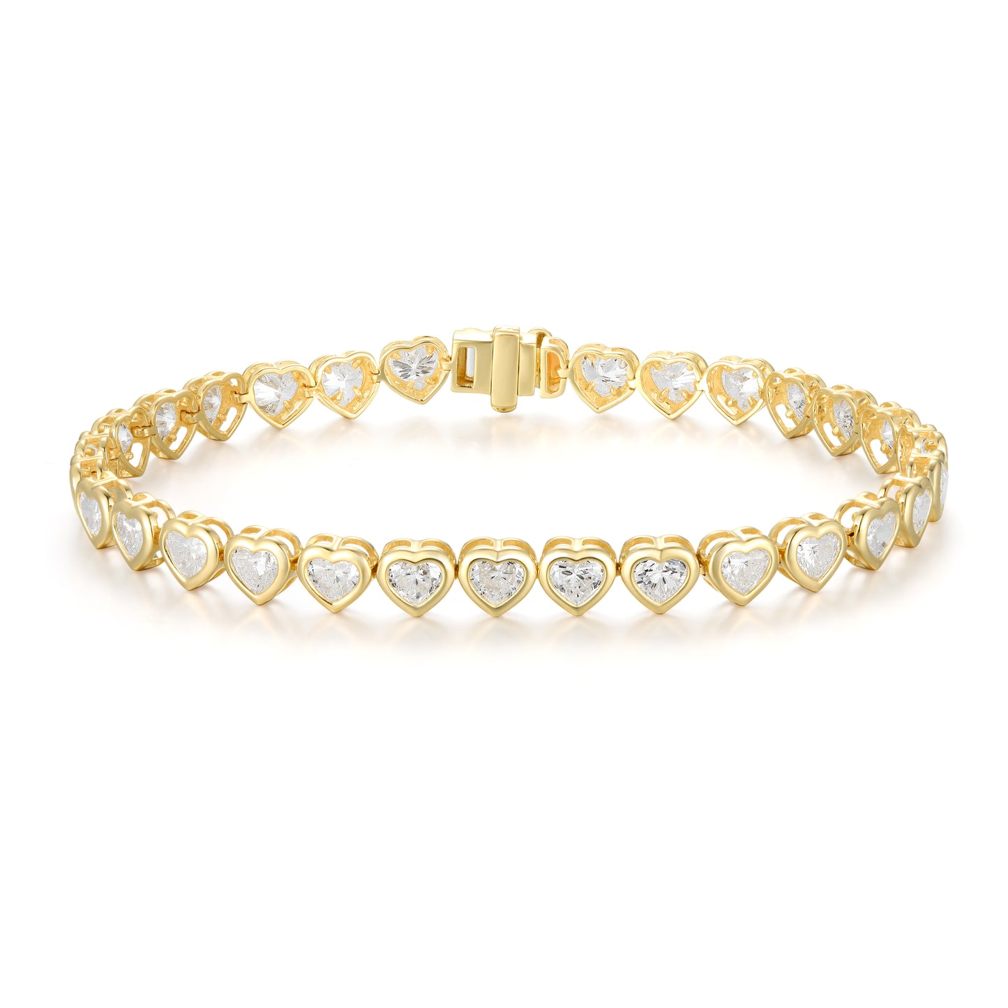 Tennis Bracelet - Heart Shape Diamond - Kindspark