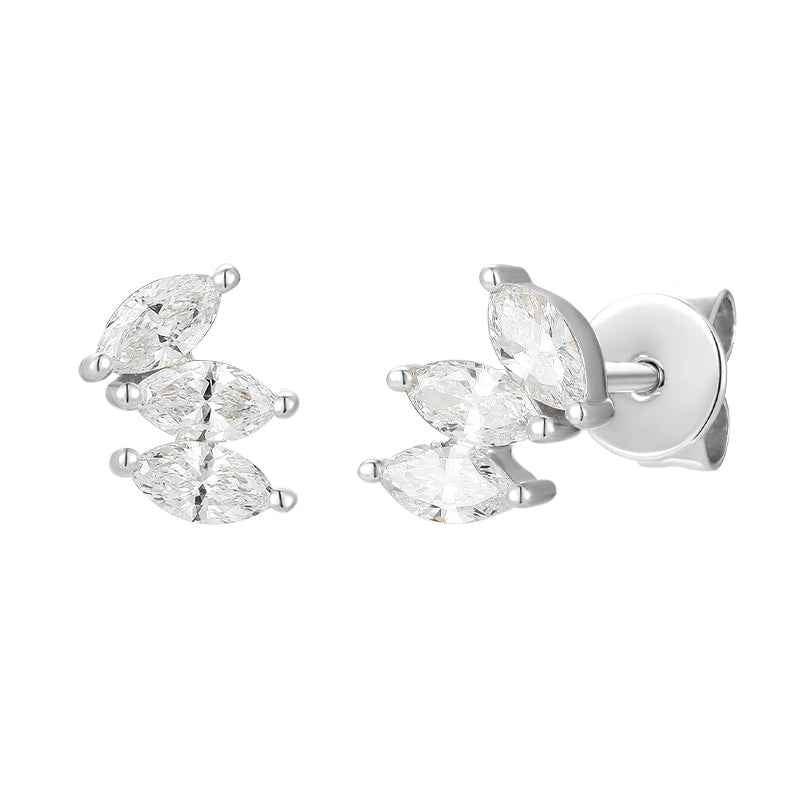 Marquise Diamond Stud Earrings