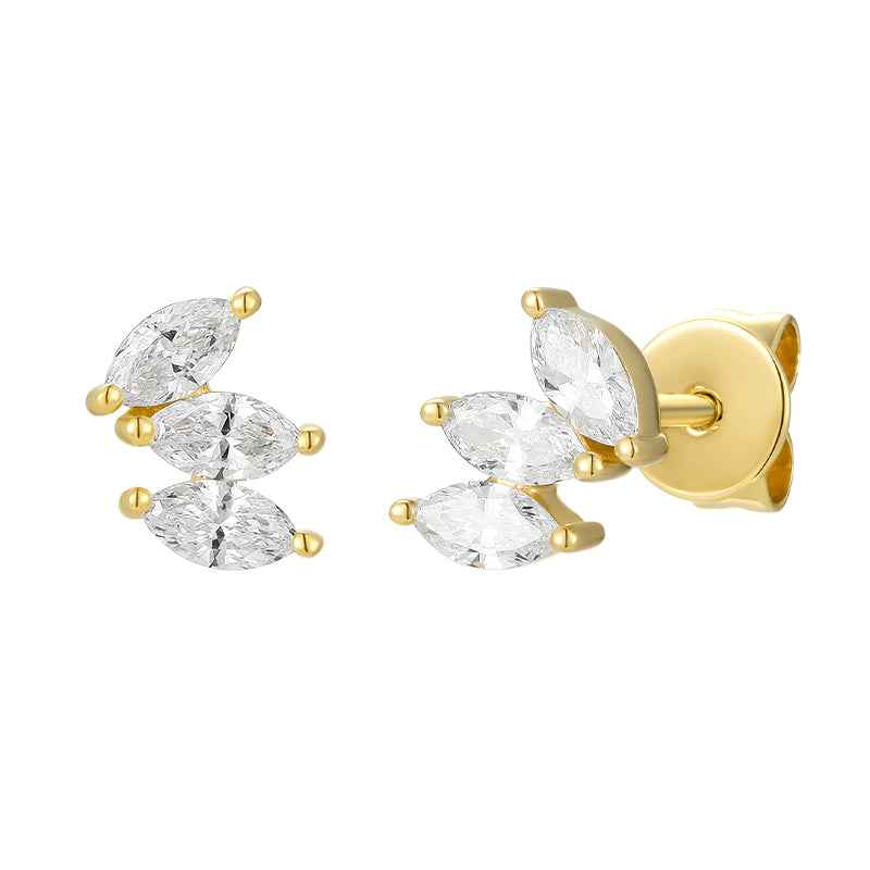 Marquise Diamond Stud Earrings