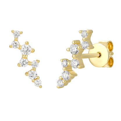 Star Gazing Diamond Ear Stud