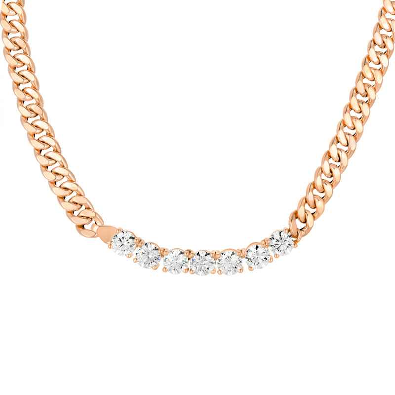 Brilliant Cut Diamond Chain Necklace