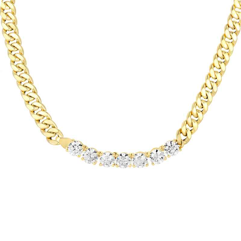 Brilliant Cut Diamond Chain Necklace