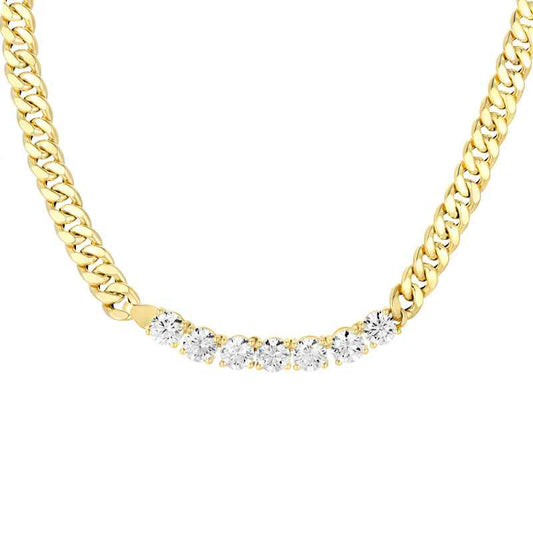 Brilliant Cut Diamond Chain Necklace