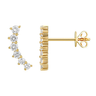 Crescent Stud Earring - Kindspark