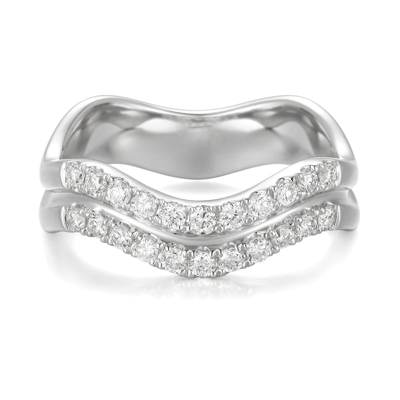 Brilliant Cut Wavy Diamond Band - Kindspark