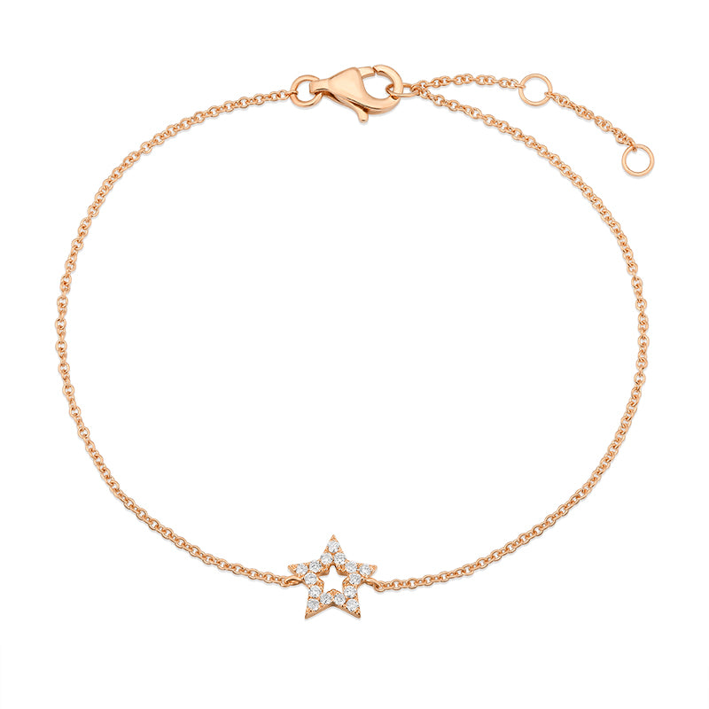 Pave Diamond Bracelet -Star - Kindspark