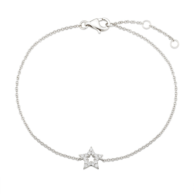 Pave Diamond Bracelet -Star - Kindspark