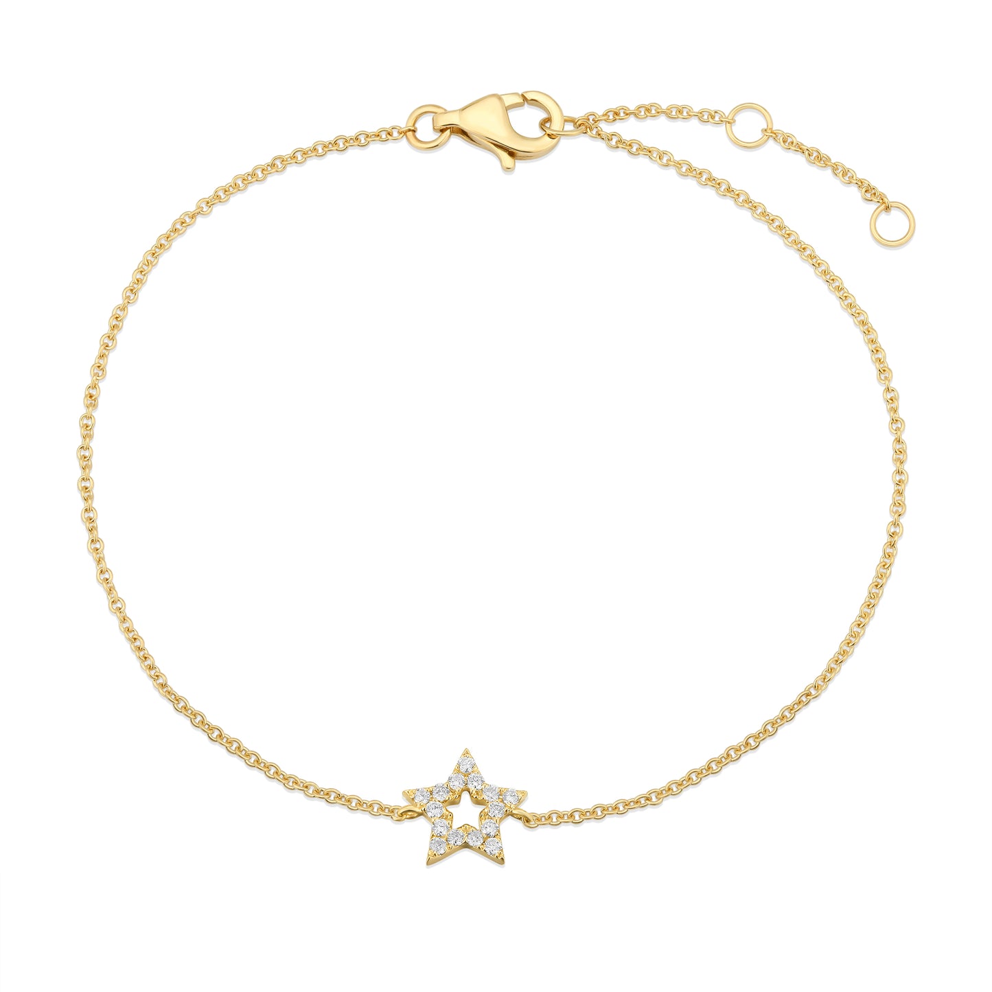 Pave Diamond Bracelet -Star - Kindspark