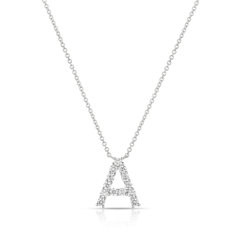 Initial "A" Diamond Necklace - Kindspark