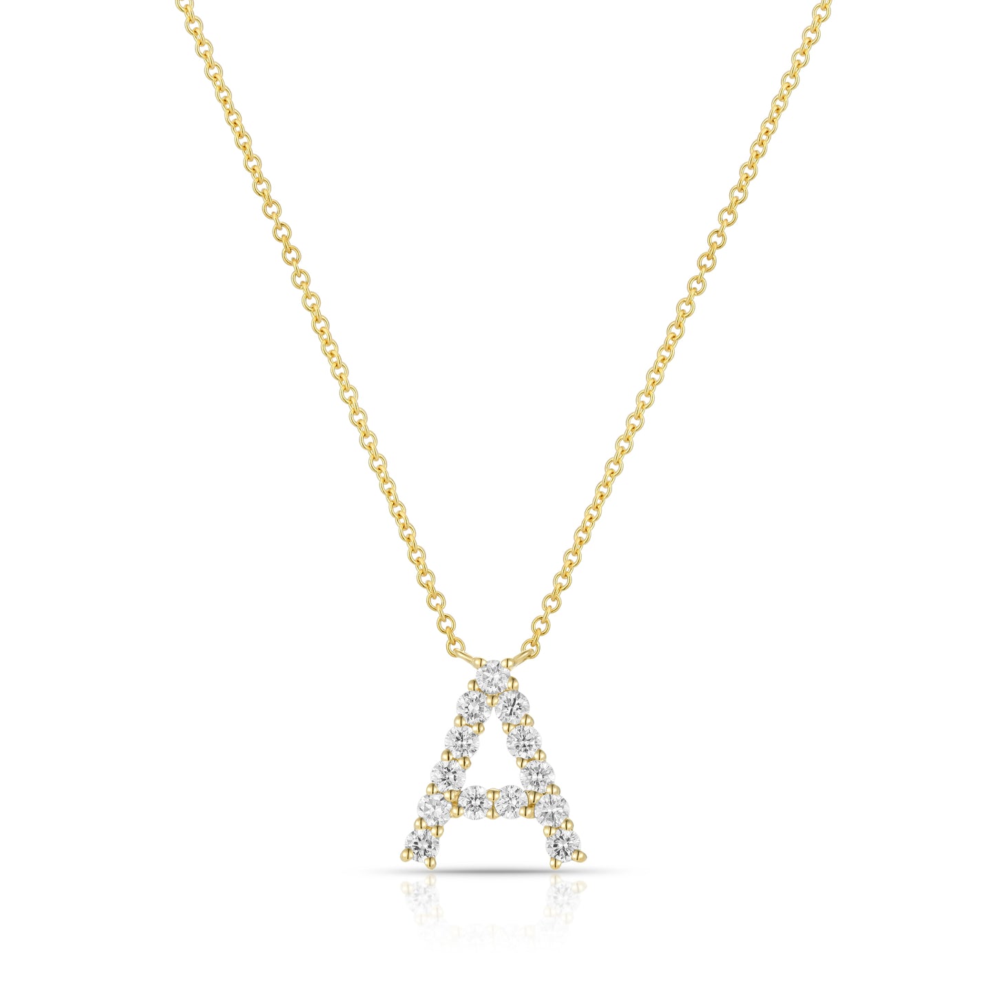 Initial "A" Diamond Necklace - Kindspark