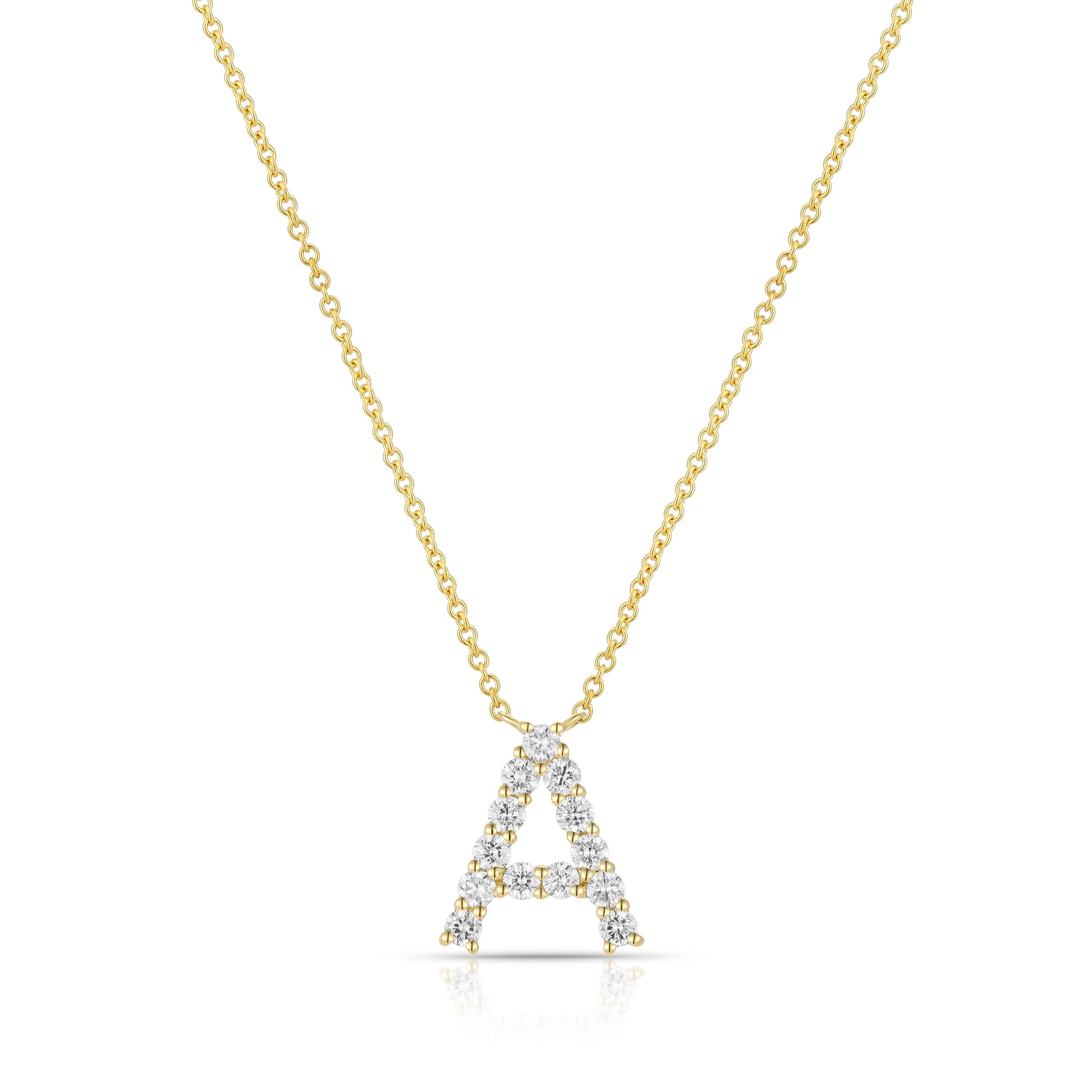 Initial "A" Diamond Necklace - Kindspark