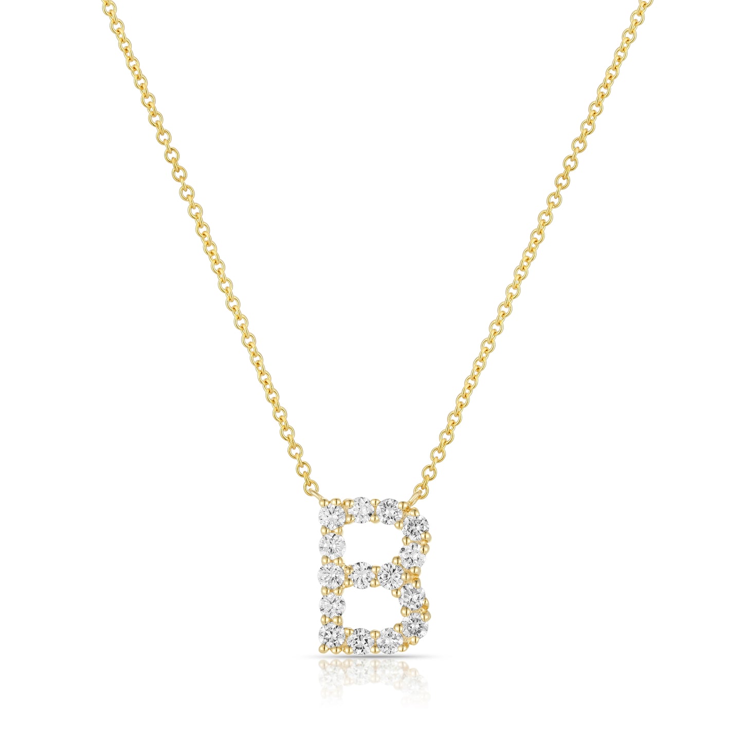 Initial "B" Diamond Necklace - Kindspark