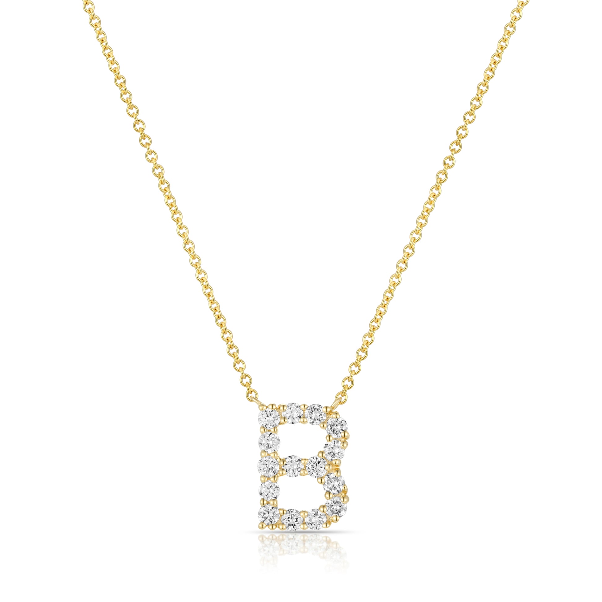 Initial "B" Diamond Necklace - Kindspark