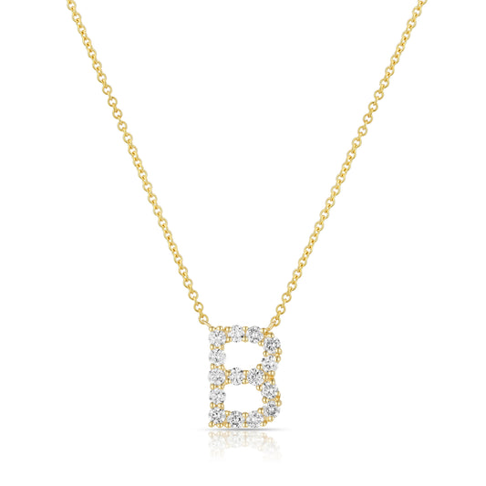Initial "B" Diamond Necklace - Kindspark