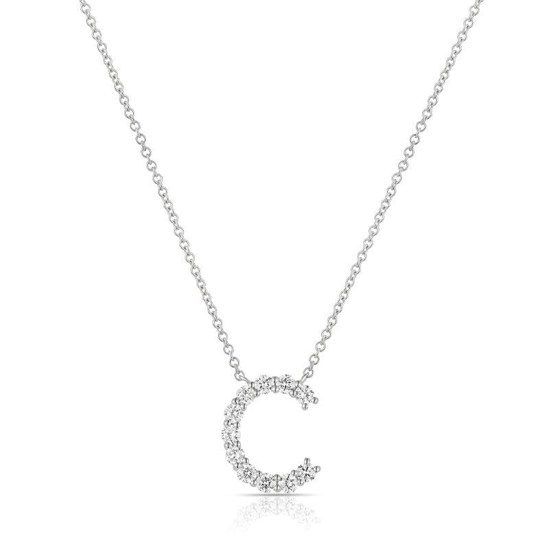 Initial "C" Diamond Necklace - Kindspark