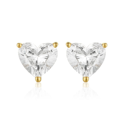   Classic Heart Cut Diamond Single Stud|  Classic Heart Cut Lab-grown diamond Single Stud| KindSpark Jewellery| Affordable jewellery for everyday wear
