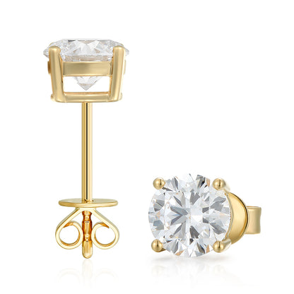 Classic Round Brilliant Single Stud - Kindspark