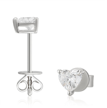   Classic Heart Cut Diamond Single Stud|  Classic Heart Cut Lab-grown diamond Single Stud| KindSpark Jewellery| Affordable jewellery for everyday wear

