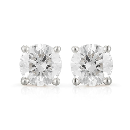  Classic Round Brilliant Diamond Stud Earrings|  Classic Round Brilliant Lab-grown diamond Stud Earrings| KindSpark Jewellery| Affordable jewellery for everyday wear
