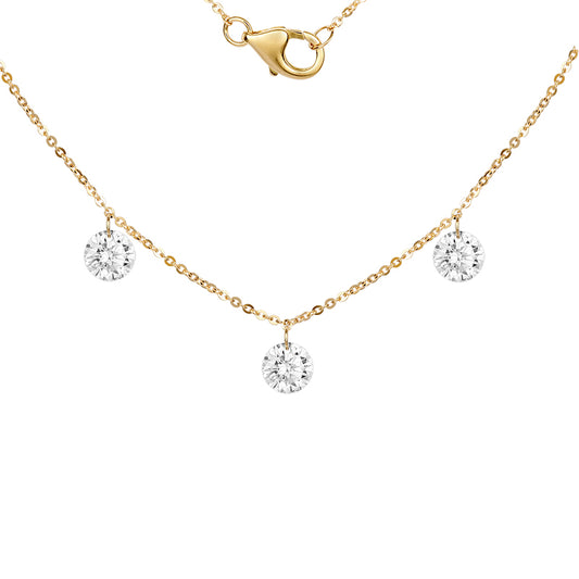 Luxe Drill-Hole Diamond Necklace