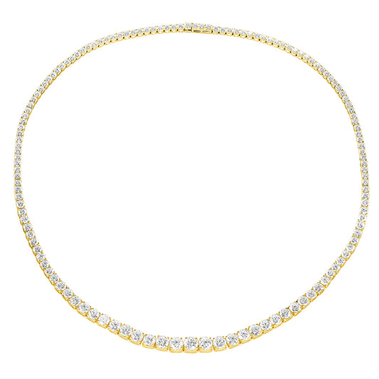 Bold Spark Tennis Necklace - Round Diamond|Lab-grown diamond Bold Spark Tennis Necklace - Round Diamond| KindSpark Jewellery| Affordable jewellery for everyday wear
