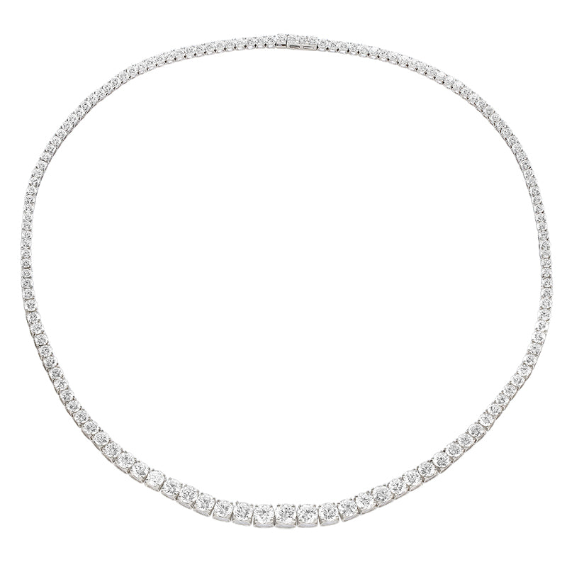 Bold Spark Tennis Necklace - Round Diamond|Lab-grown diamond Bold Spark Tennis Necklace - Round Diamond| KindSpark Jewellery| Affordable jewellery for everyday wear

