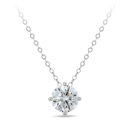   Solitaire Round Brilliant Diamond Necklace|  Solitaire Round Brilliant Lab-grown diamond Necklace| KindSpark Jewellery| Affordable jewellery for everyday wear
