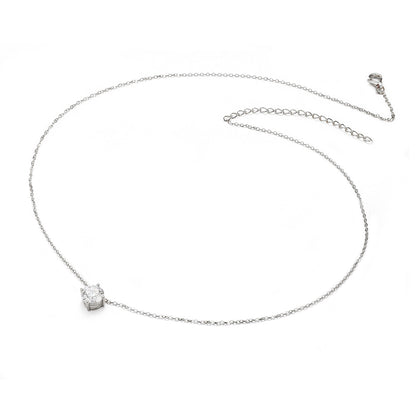   Solitaire Round Brilliant Diamond Necklace|  Solitaire Round Brilliant Lab-grown diamond Necklace| KindSpark Jewellery| Affordable jewellery for everyday wear
