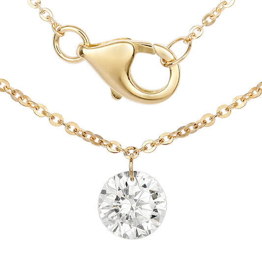 Solo Drill-Hole Diamond Necklace