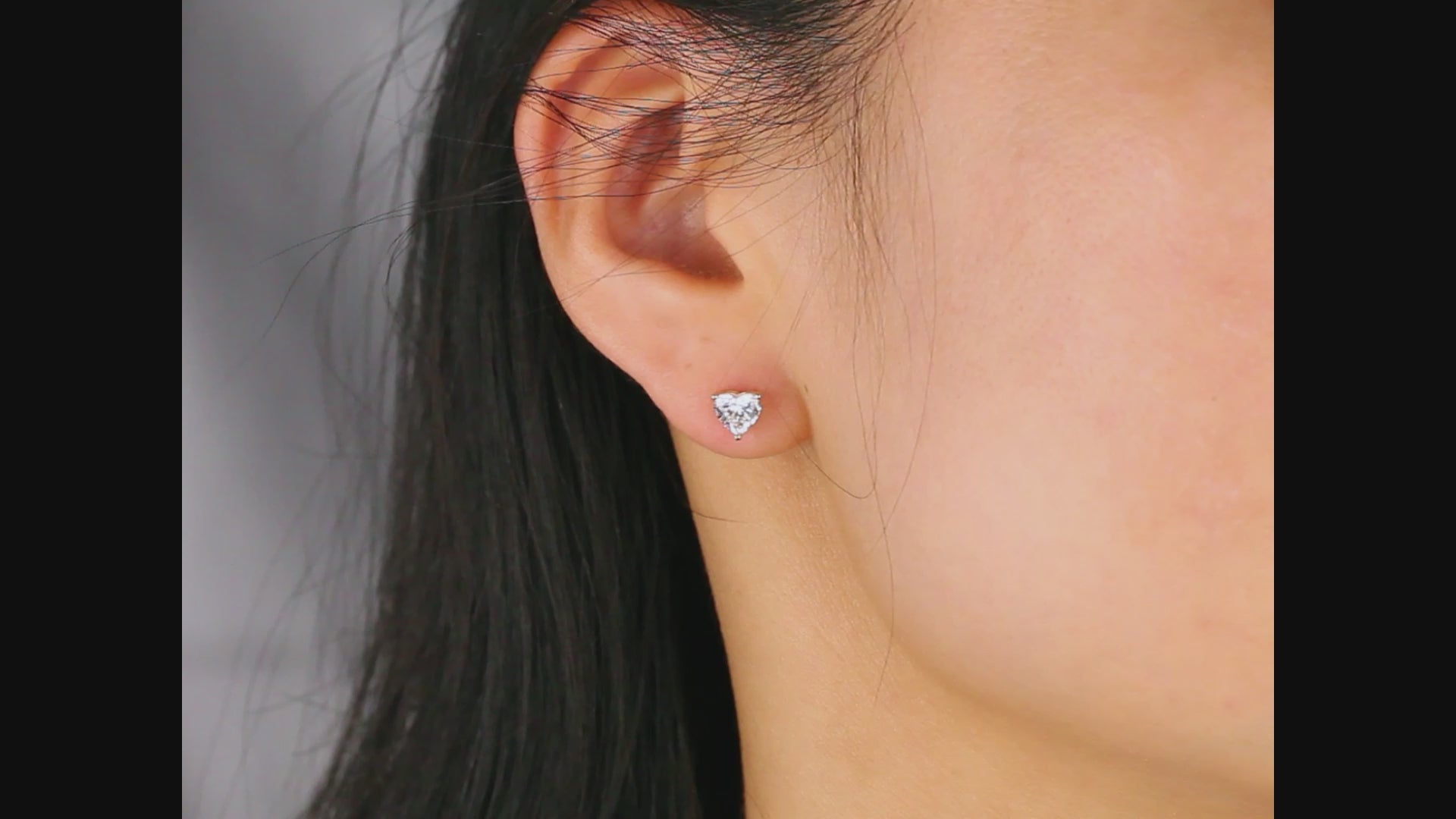   Classic Heart Cut Diamond Single Stud|  Classic Heart Cut Lab-grown diamond Single Stud| KindSpark Jewellery| Affordable jewellery for everyday wear
