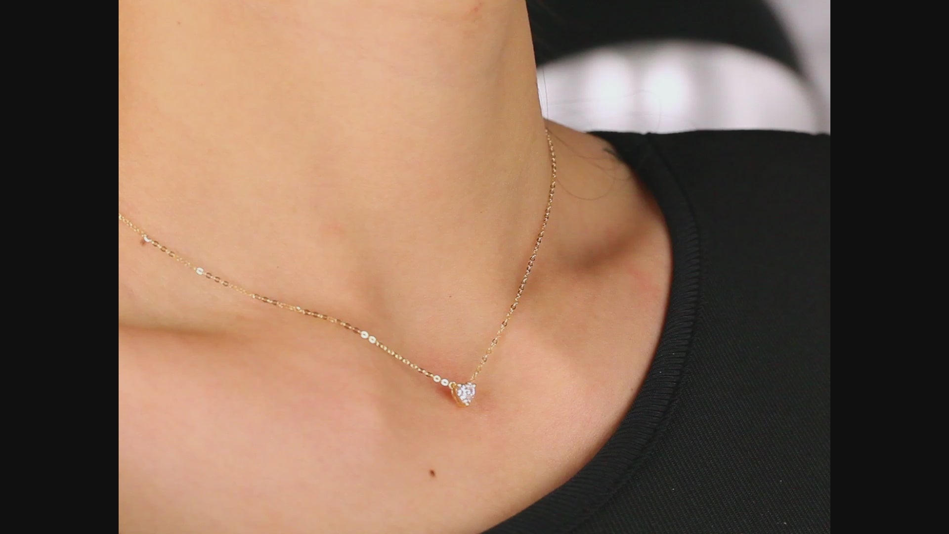   Solitaire Heart Cut Diamond Necklace|  Solitaire Heart Cut Lab-grown diamond Necklace| KindSpark Jewellery| Affordable jewellery for everyday wear
