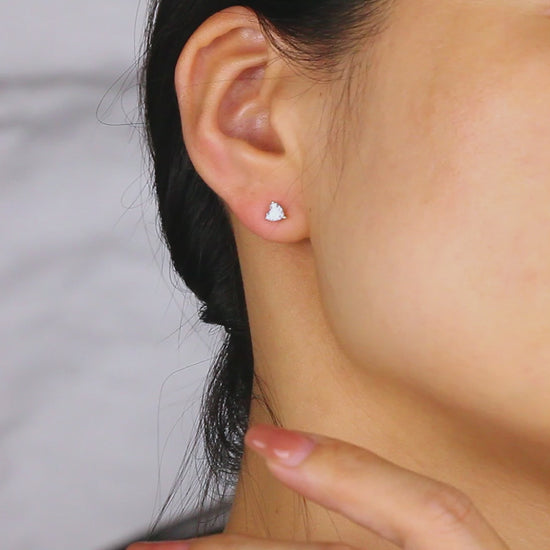   Classic Heart Cut Diamond Single Stud|  Classic Heart Cut Lab-grown diamond Single Stud| KindSpark Jewellery| Affordable jewellery for everyday wear
