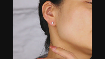   Classic Heart Cut Diamond Single Stud|  Classic Heart Cut Lab-grown diamond Single Stud| KindSpark Jewellery| Affordable jewellery for everyday wear
